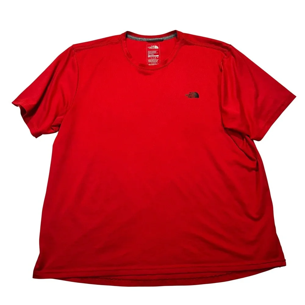 The North Face Mens XL Red Active Fit Performance Short‎ Sleeve T-Shirt SP18